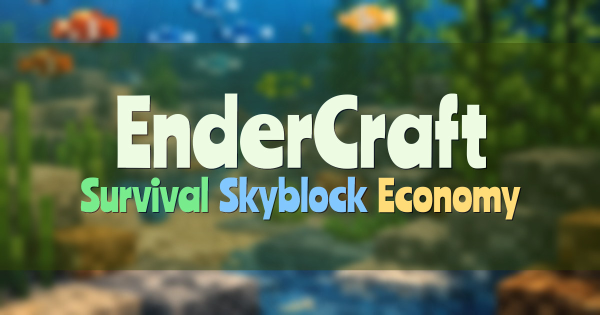 Banner for EnderCraft Survival Skyblock Economy PvP MCMMO (jogar.endercraft.com.br)