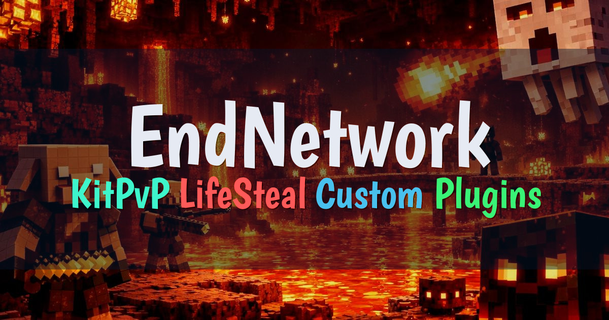 Banner for EndNetwork KitPvP and LifeSteal Network (play.endnetwork.fun)
