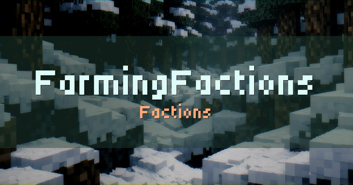 FarmingFactions Factions Minecraft server