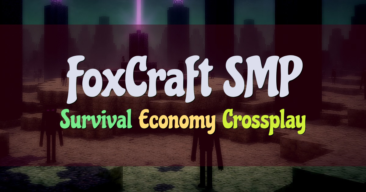 Banner for FoxCraft SMP Survival Economy with PvP (foxcraftsmp.com)
