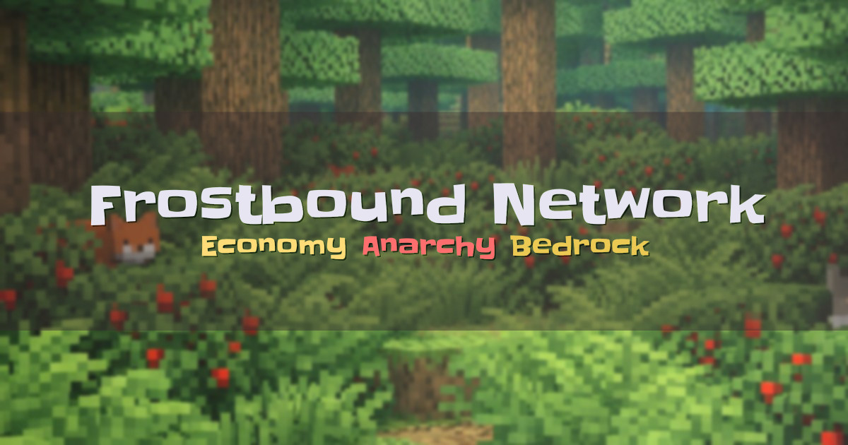 Banner for Frostbound Network Economy Hub and Anarchy (198.96.91.42)