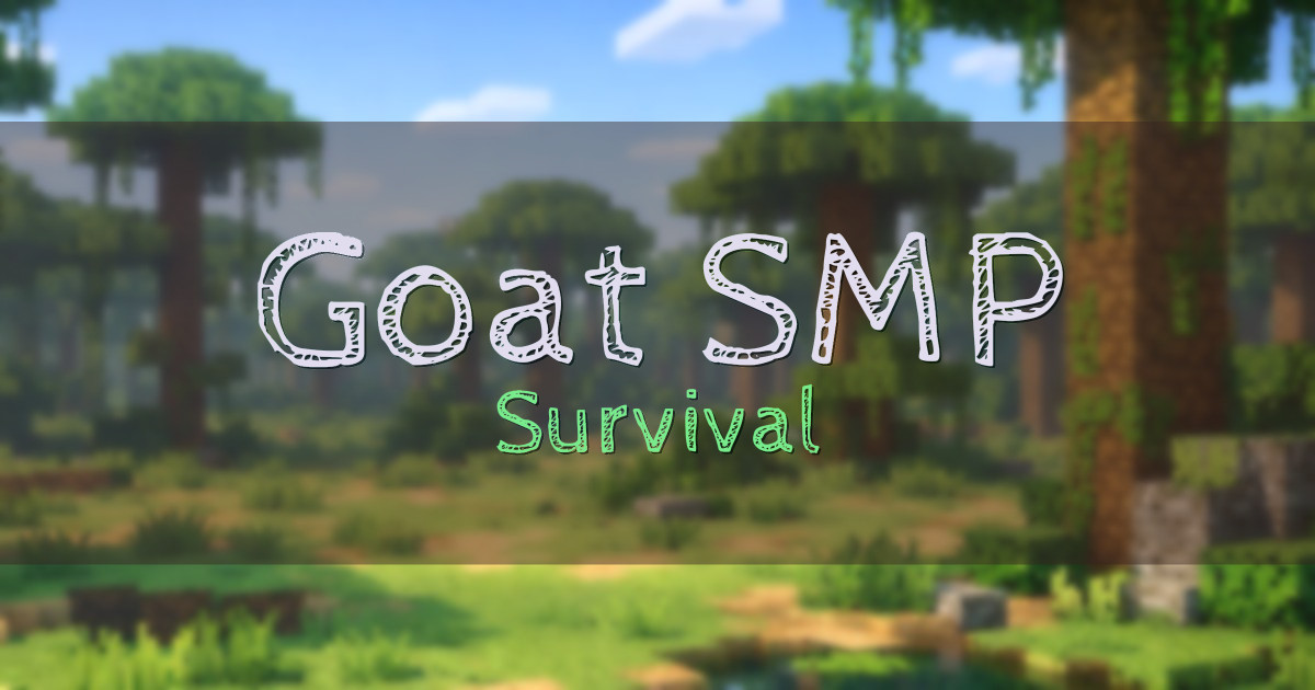 Goat SMP Survival Minecraft server