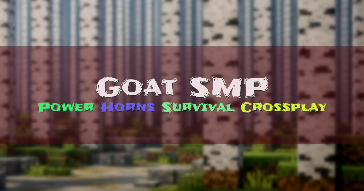 Banner for Goat SMP With Power Horns Combat (goat.minecraft.bar)