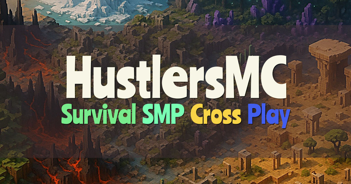 Banner for HustlersMC Survival SMP Cross Play (hustlersmc.fun)