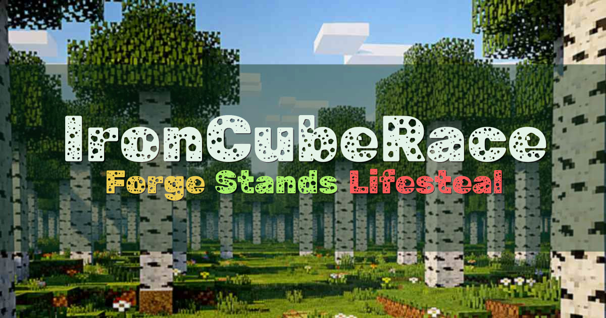 Banner for IronCubeRace JoJo Stands and Lifesteal Server (ironcuberace.webhop.me)