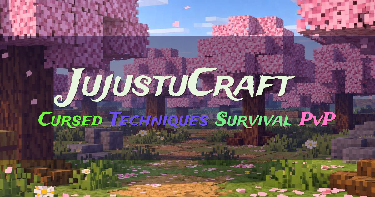 Banner for JujustuCraft Jujutsu Kaisen Cursed Techniques Survival (mc.jujustucraft.online)