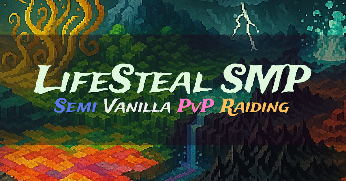 Banner for LifeSteal SMP Semi Vanilla Lifesteal Survival (ms.lifestealsmp.com)