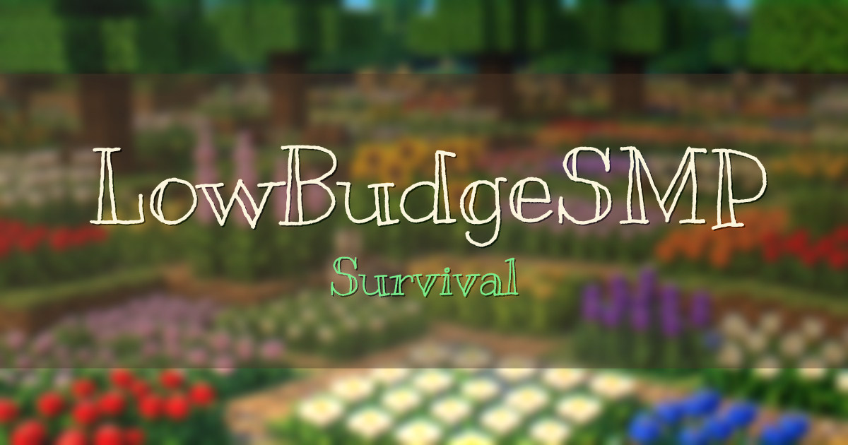 LowBudgeSMP Survival Minecraft server