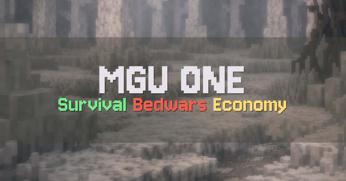 Banner for MGU.ONE Survival and Bedwars for Indian Players (mgu.one)