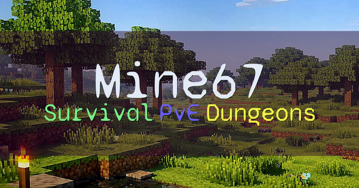 Banner for Mine67 Vietnam Survival PvE Server (mine67.vn)