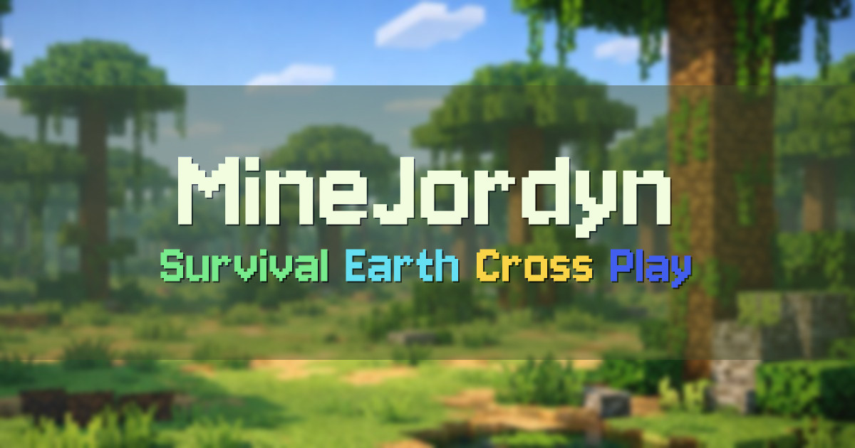 Banner for MineJordyn Survival Custom OP y Tierra Vanilla (play.minejordyn.org)