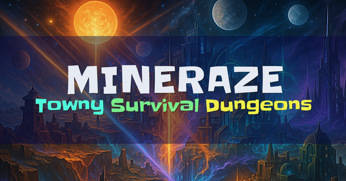 Banner for MINERAZE Custom Towny Survival and Dungeons (org.mineraze.net)