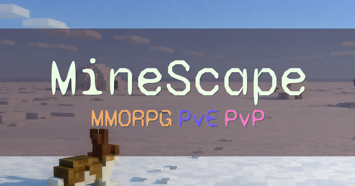 Banner for MineScape Minecraft MMORPG With Custom Skills (minescape.me)