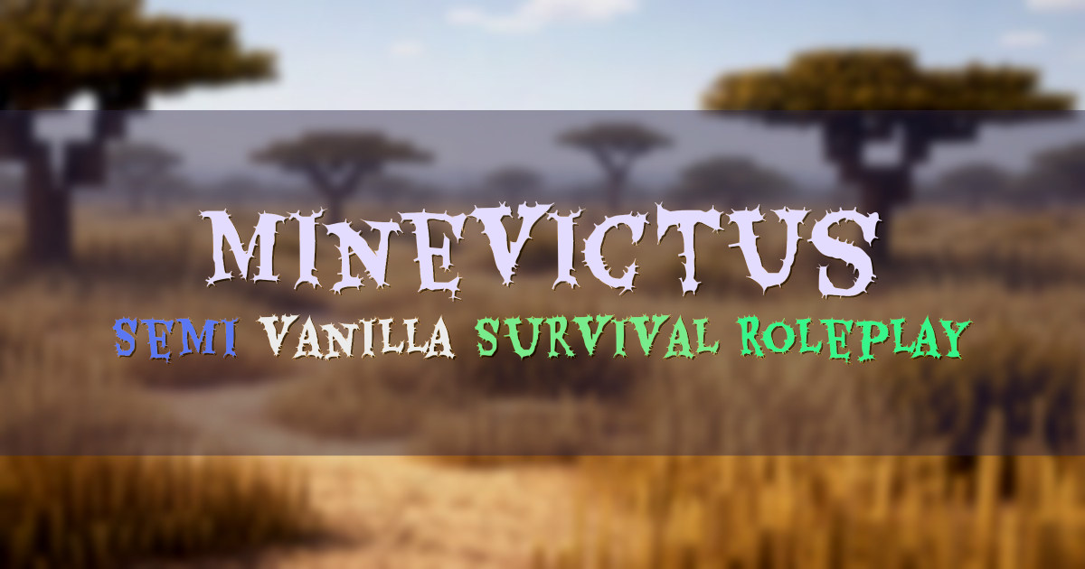 Banner for Minevictus Semi Vanilla Survival 1.21 (play.minevict.us)