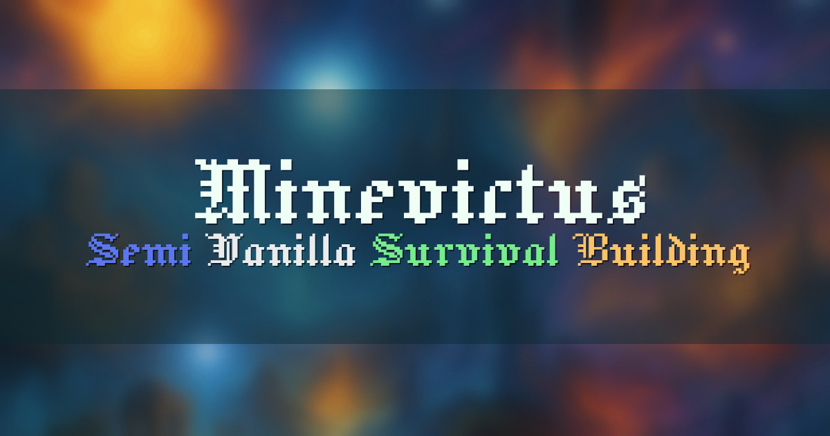 Banner for Minevictus Semi Vanilla Survival on 1.21 (play.minevict.us)