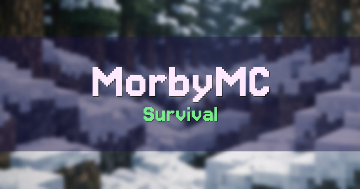 MorbyMC Survival Minecraft server