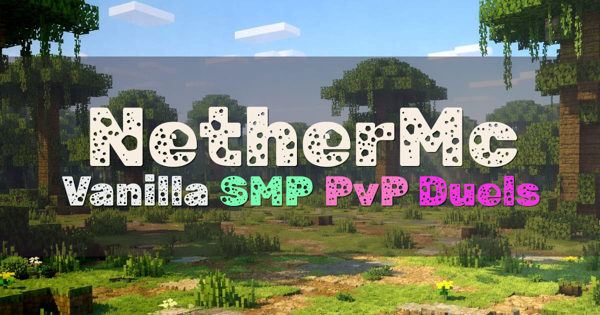 Banner for NetherMc Vanilla SMP PvP Duels (nether-mc.net)