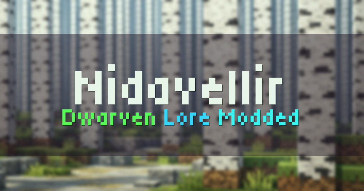 Banner for Nidavellir Dwarven Lore Survival Vanilla Plus (72.62.166.243)