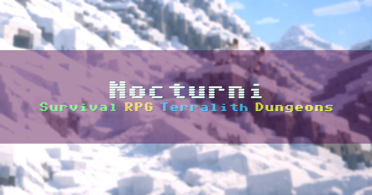 Banner for Nocturni Custom Survival RPG With Dungeons (play.nocturni.com)