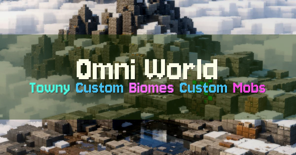 Banner for Omni World Vanilla Feel Towny Custom World (play.omwrld.com)