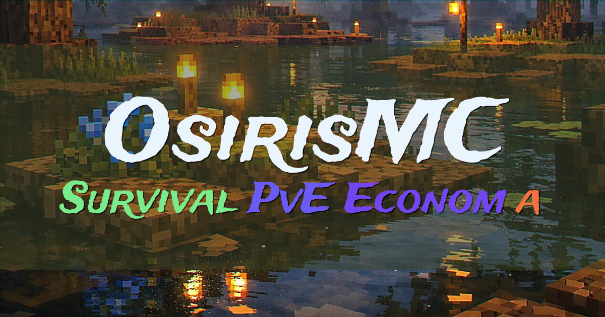Banner for OsirisMC Survival masivo con mobs por nivel (play.osirismc.net)