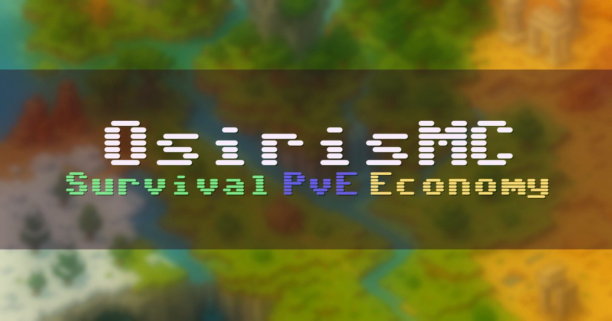 Banner for OsirisMC Survival masivo con progresión por niveles (play.osirismc.net)