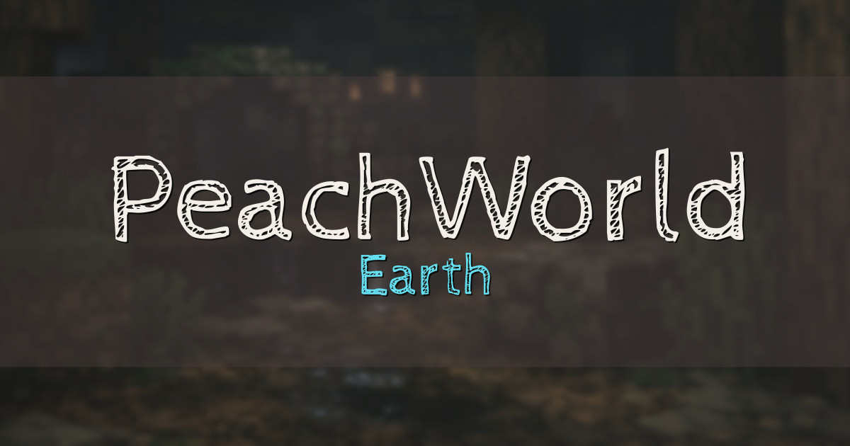 PeachWorld Earth Minecraft server