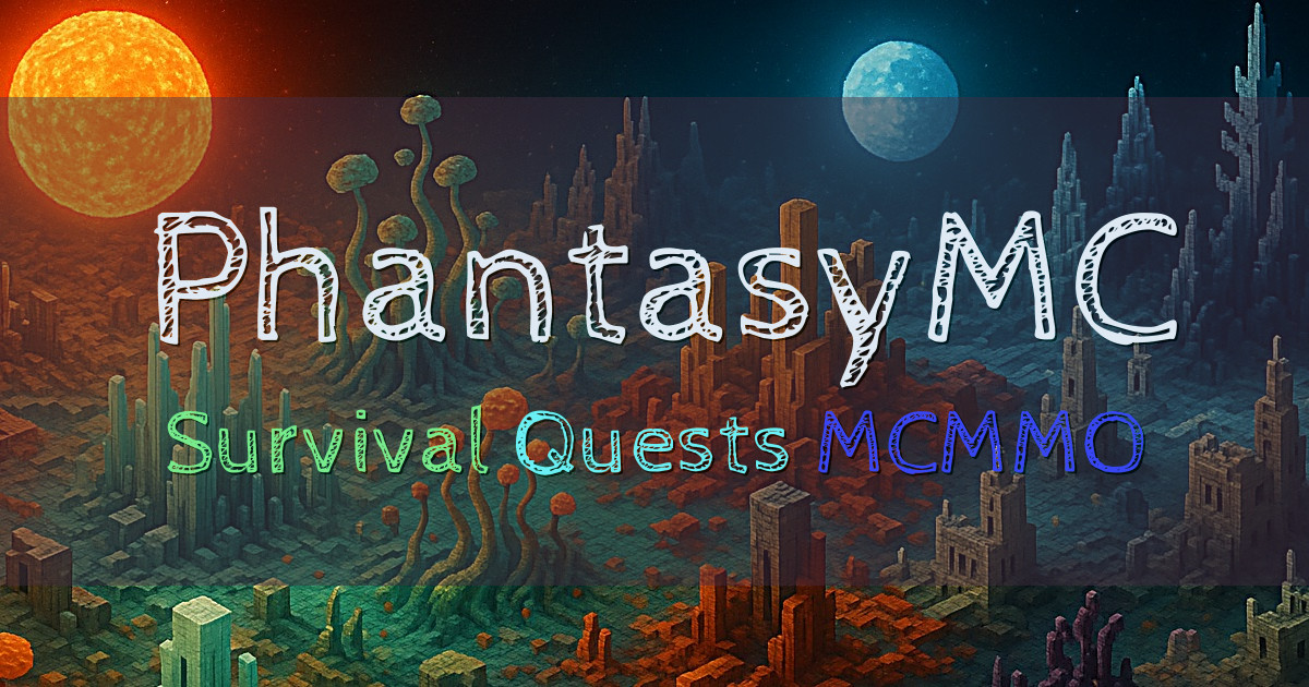 Banner for PhantasyMC Fantasy Survival with Quests and MCMMO (play.phantasymc.com)