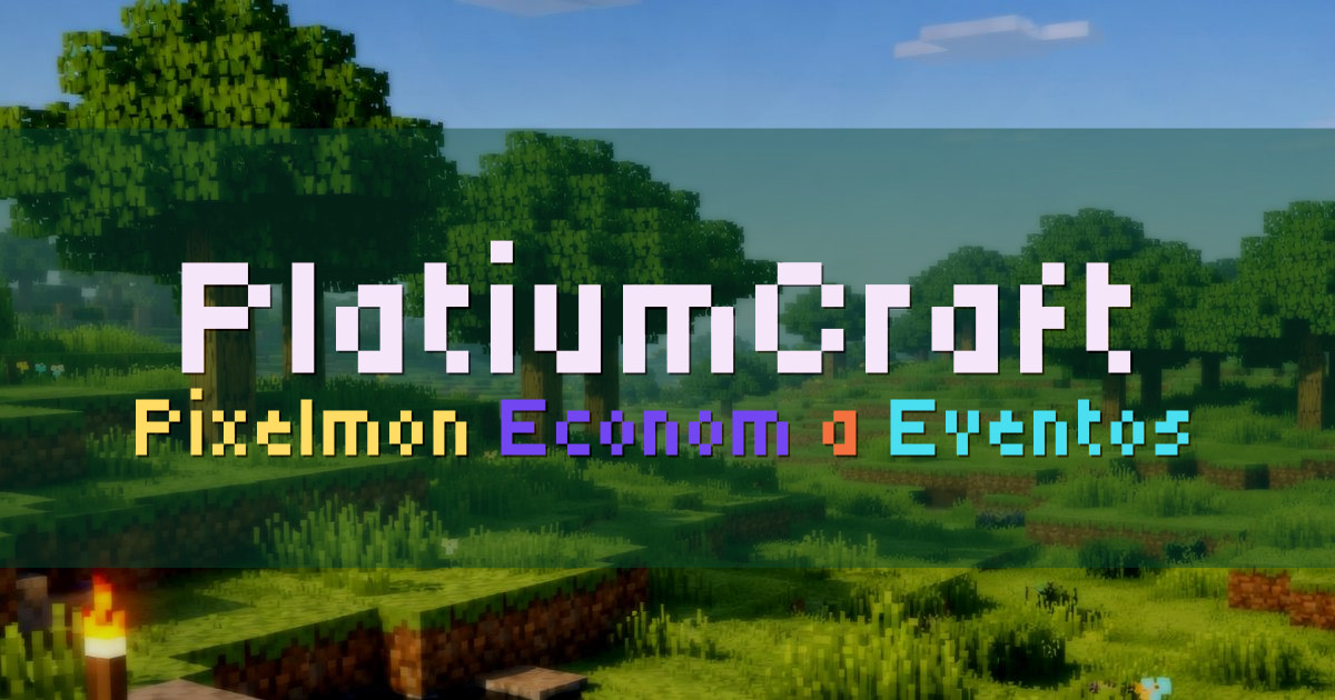 Banner for PlatiumCraft Pixelmon 1.21.1 con economía y eventos (platiumcraft.mcraft.pro)