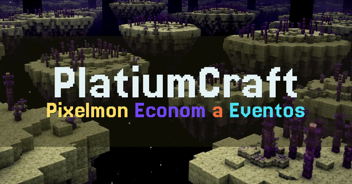Banner for PlatiumCraft Pixelmon con economía y eventos (platiumcraft.mcraft.pro)