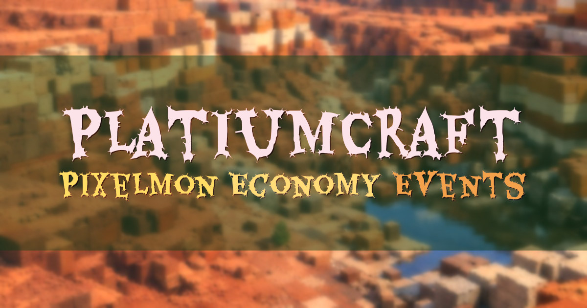 Banner for PlatiumCraft Pixelmon with GTS and Events (platiumcraft.mcraft.pro)