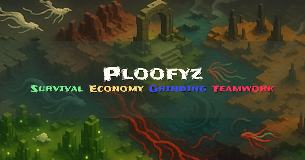 Banner for Ploofyz SMP Malaysia Survival Economy (play.ploofyz.com)