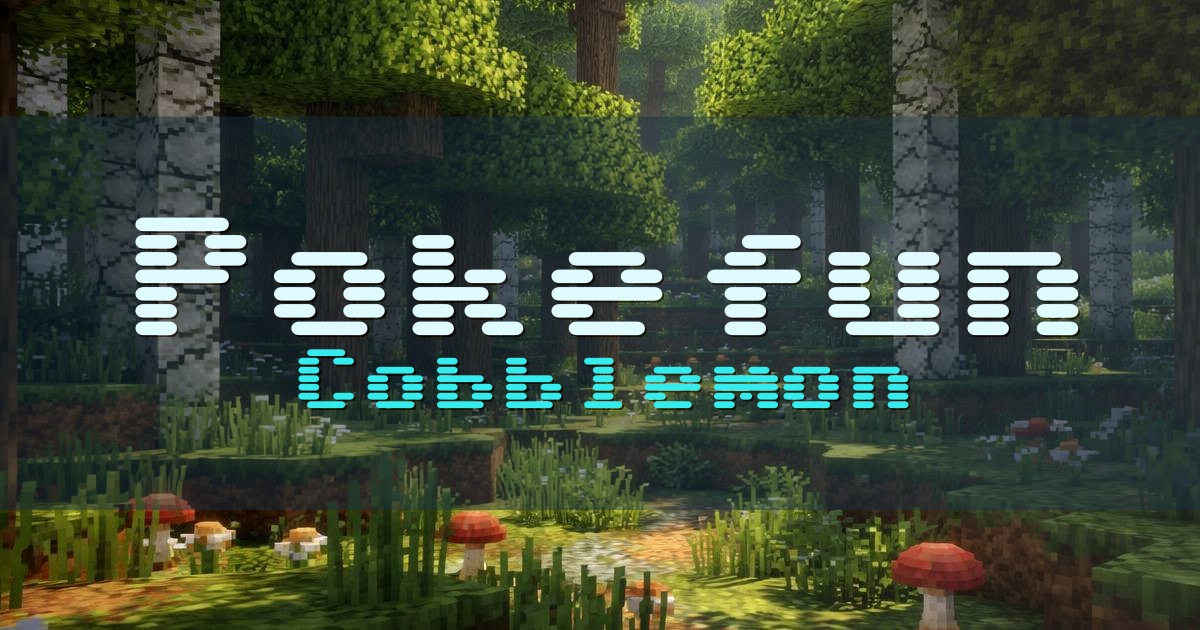 Banner for Pokefun Cobblemon (play.pokefun.fun)