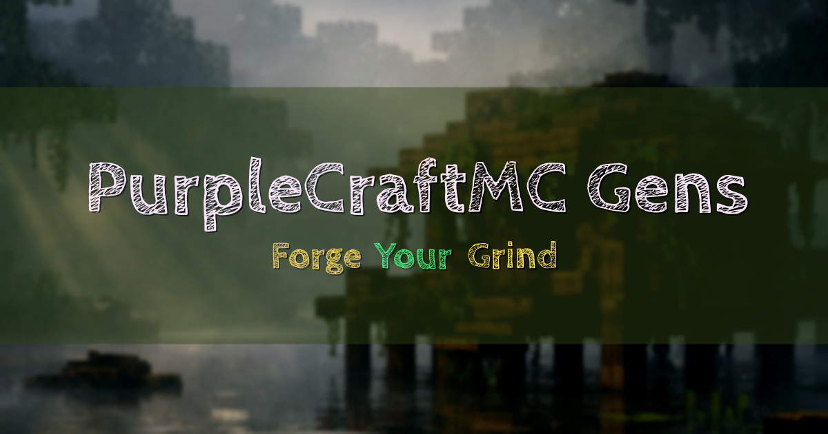 PurpleCraftMC Gens Minecraft server