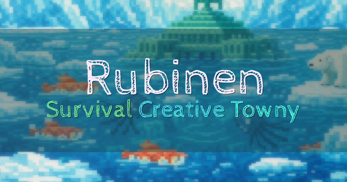 Banner for Rubinen Survival Creative Towny (rubinen.no)