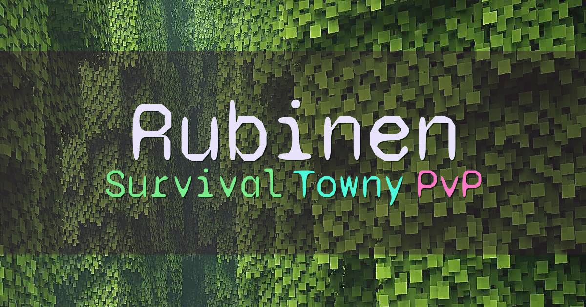 Banner for Rubinen Survival Creative Towny og Events (rubinen.no)