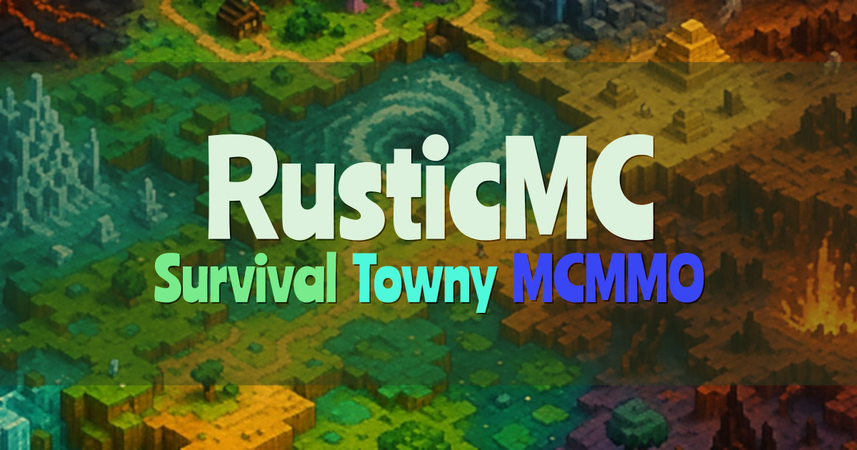 Banner for RusticMC Survival with Towny and MCMMO (rusticmc.org)