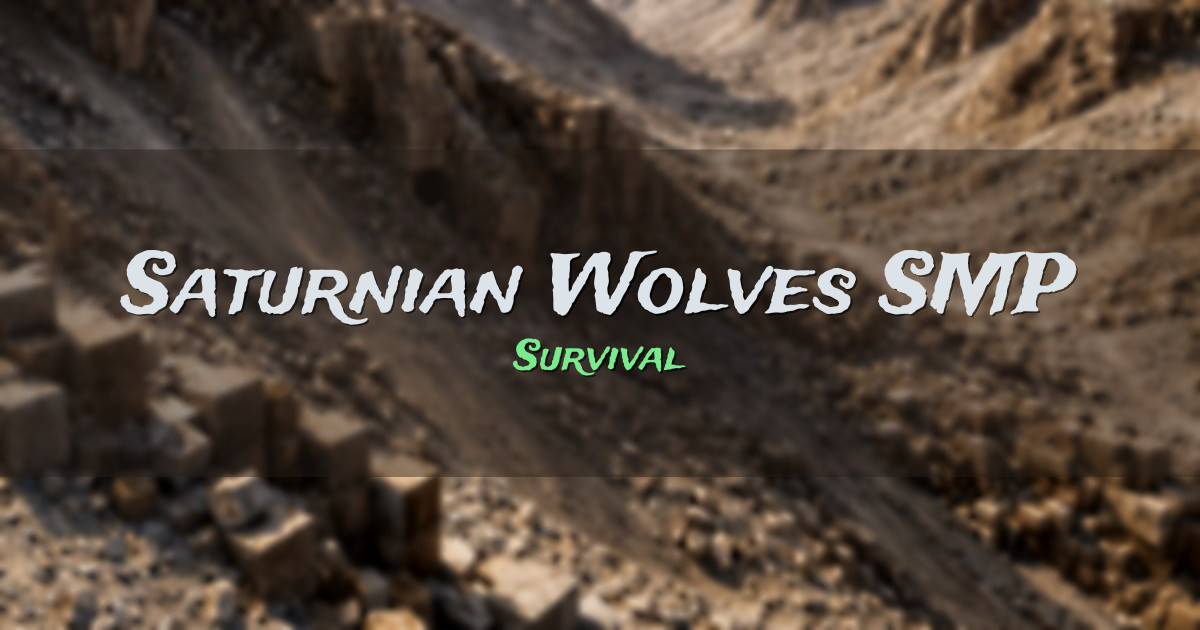 Saturnian Wolves SMP Survival Minecraft server