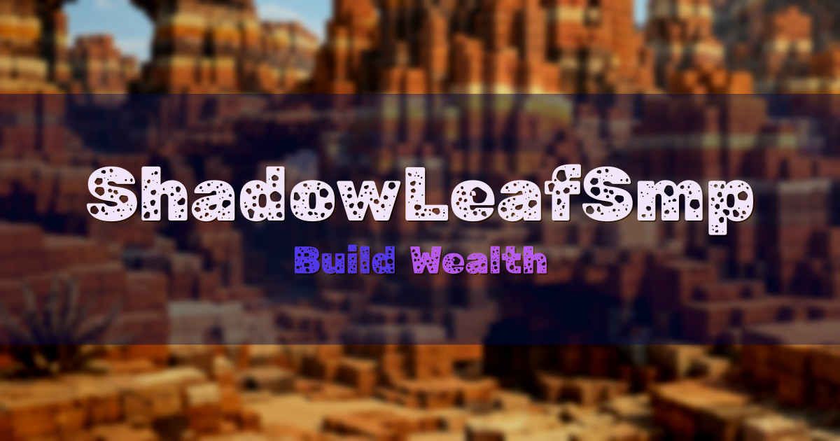 ShadowLeafSmp Economy Minecraft server