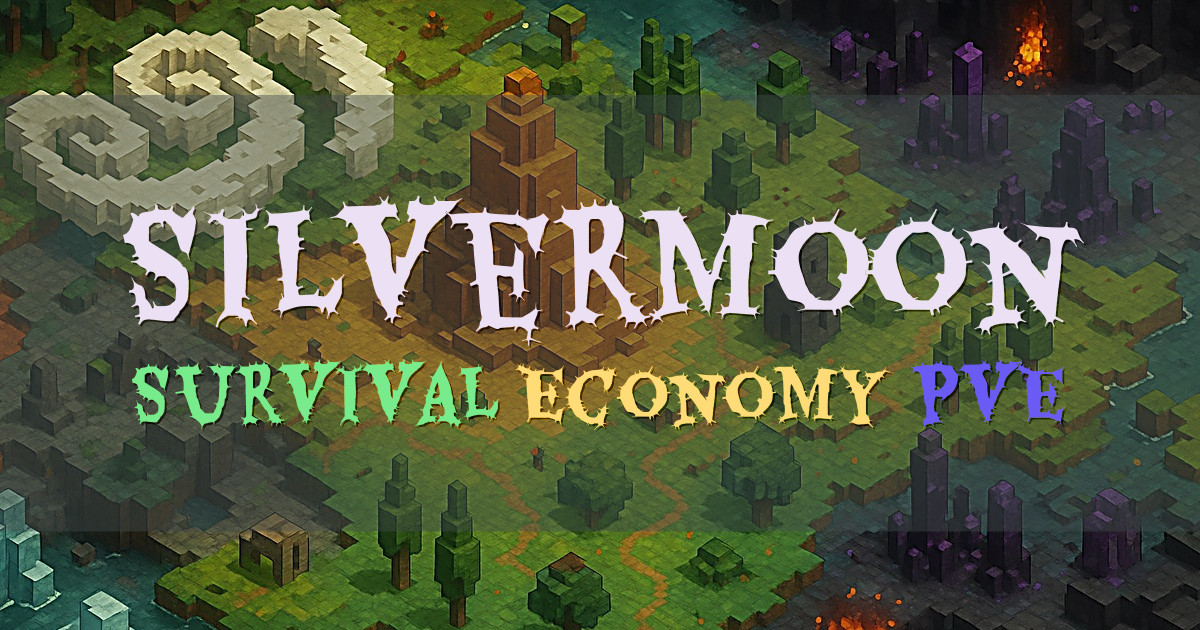 Banner for SilverMoon Survival with Economy and Land Claiming (mc.silvermoon.no)
