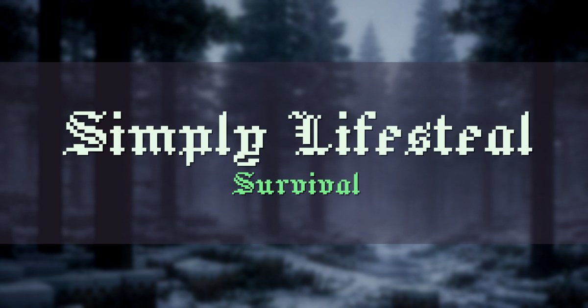 Simply Lifesteal Survival Minecraft server