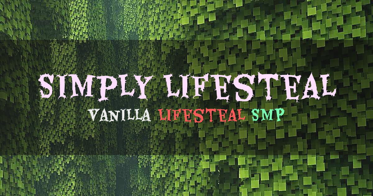 Banner for Simply Lifesteal Vanilla Survival SMP (notice-swimming.nyc.mcjoin.link)