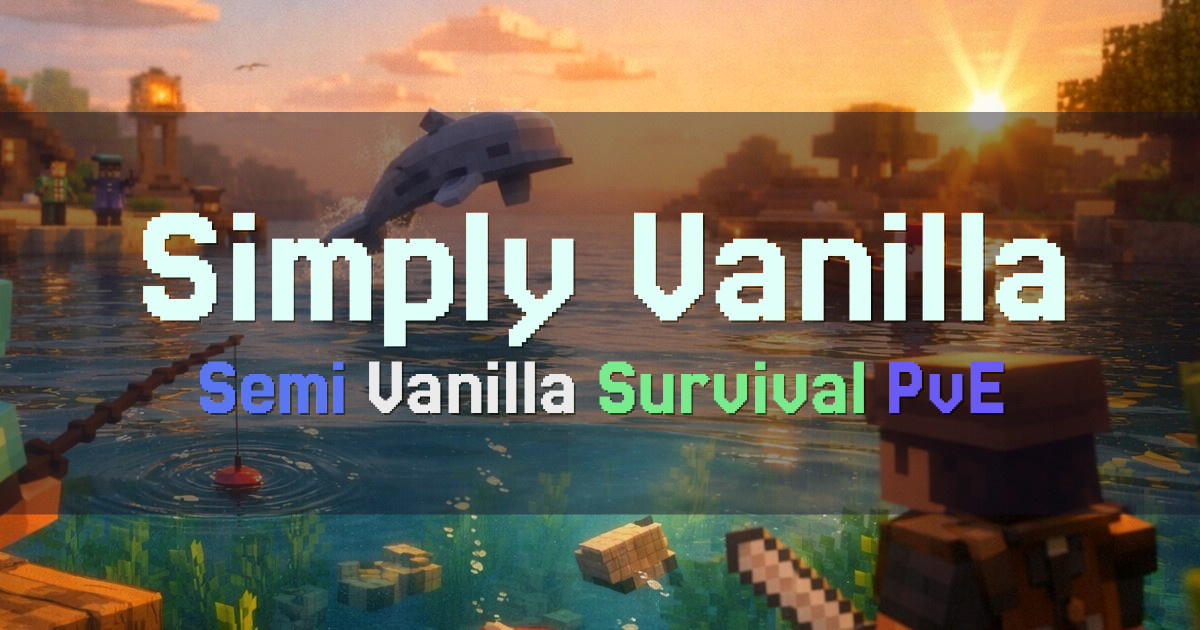 Banner for Simply Vanilla Semi Vanilla Survival (simplyvanilla.co)