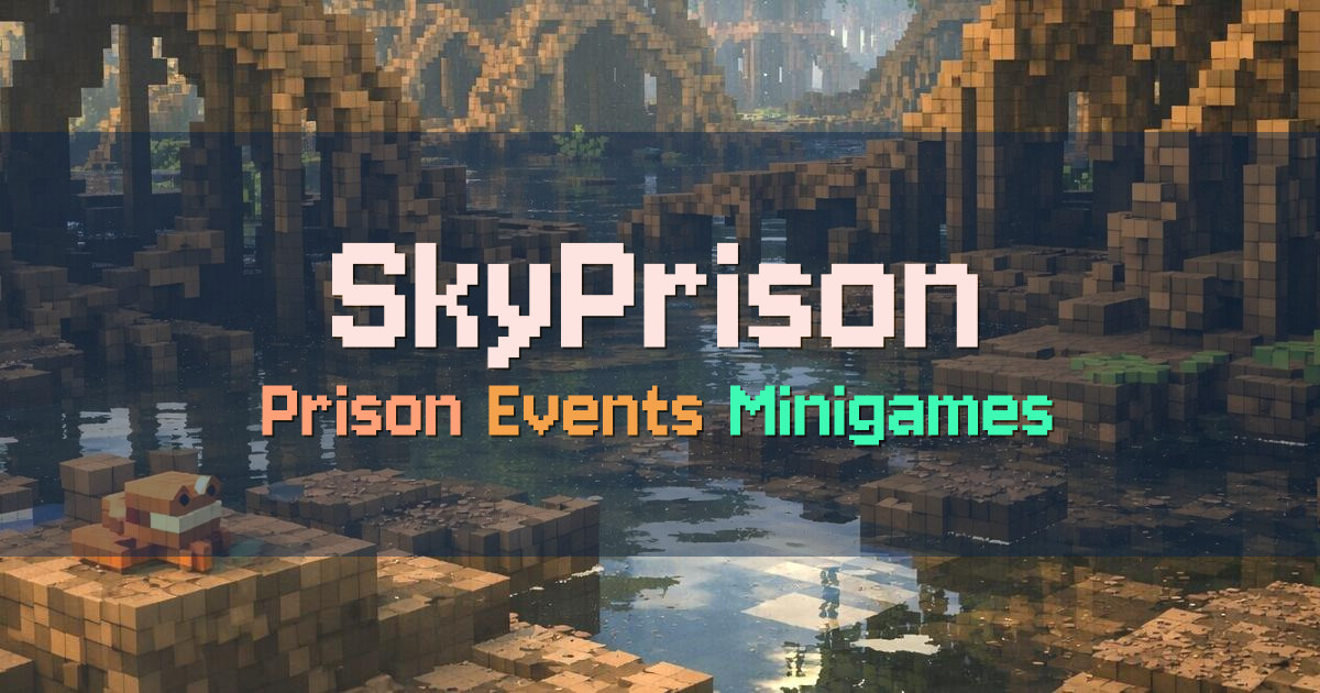 Banner for SkyPrison Floating Islands Prison with Events (mc.skyprison.net)