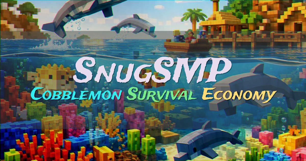 Banner for SnugSMP Cobblemon Survival With Jobs Economy (cobblemon.snugsmp.com)