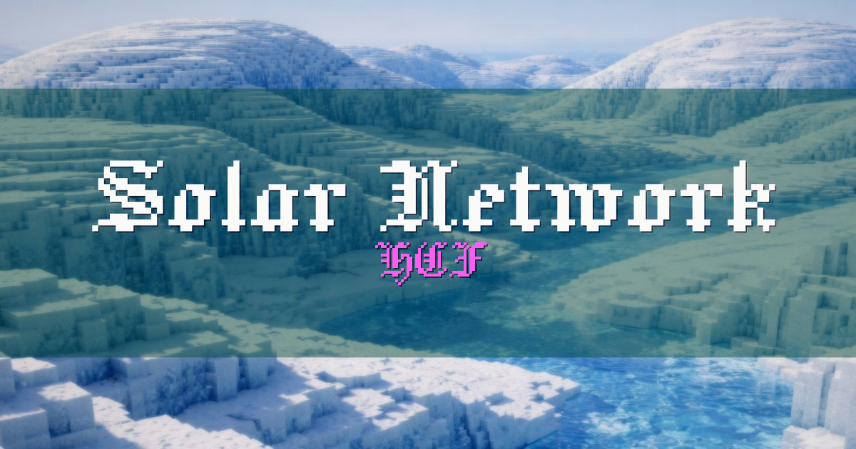 Banner for Solar Network HCF (solarmc.net)