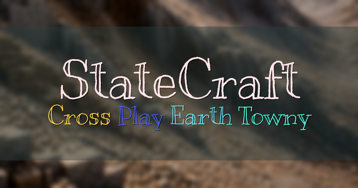 Banner for StateCraft Democracy Driven Earth Towny (mcso.mcstatecraft.com)