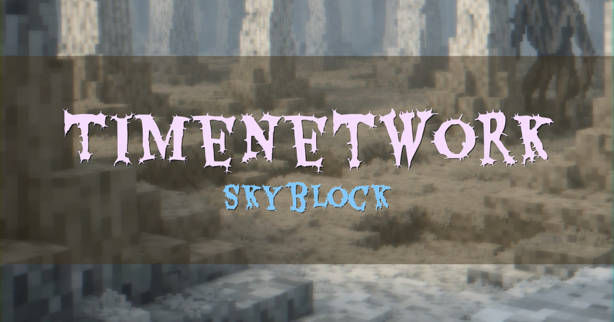 TimeNetwork Skyblock Minecraft server