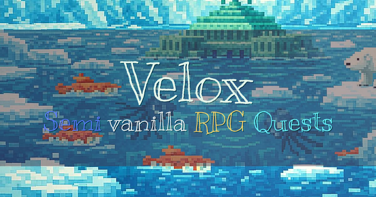 Banner for Velox Semi Vanilla RPG Quests Dungeons (playvelox.net)