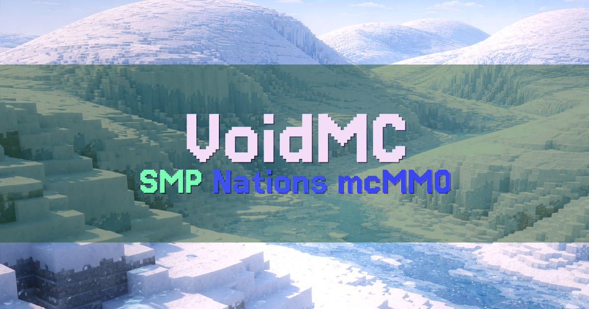 Banner for VoidMC Survival with Nations and mcMMO (play.voidmc.co)